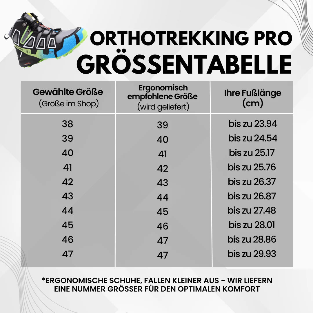 Ergonomische pijnverlichtende trekking- en wandelschoenen