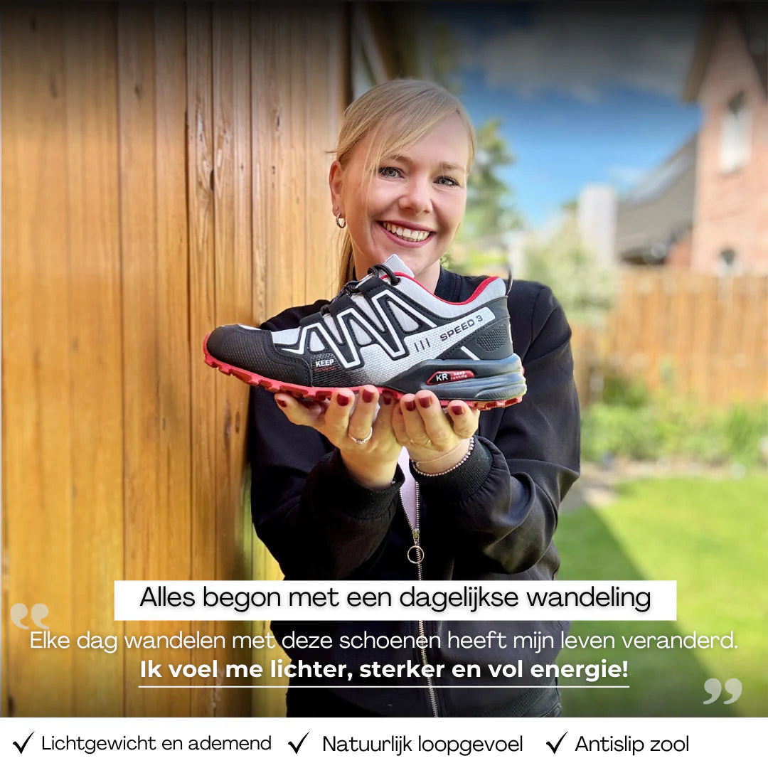 Ergonomische pijnverlichtende trekking- en wandelschoenen