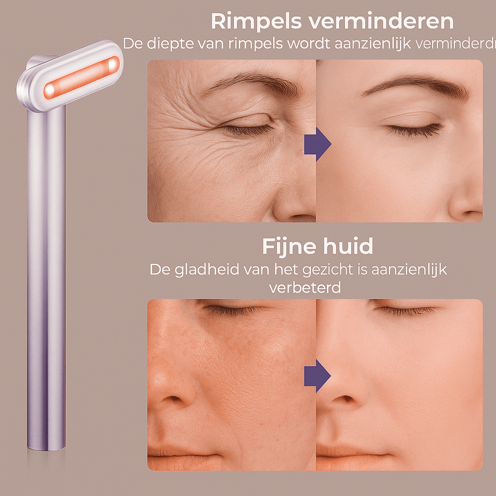 Infrarood LED lichttherapie gezichtstool™ - GlowUp Amsterdam