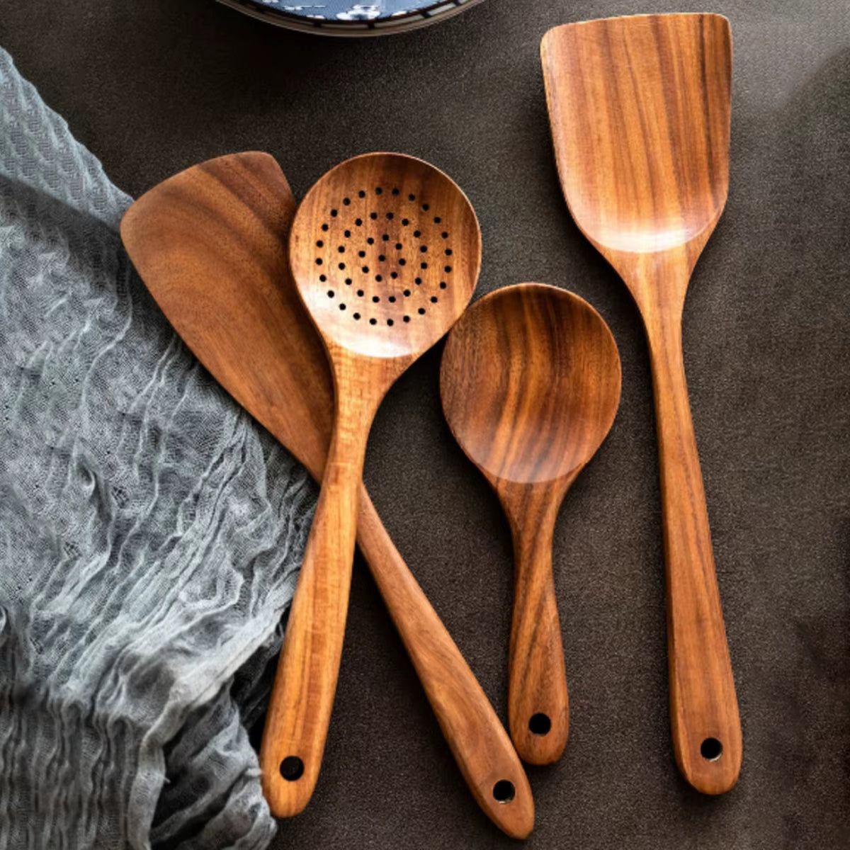 Houten Keukengerei Kookset Huishoudelijk