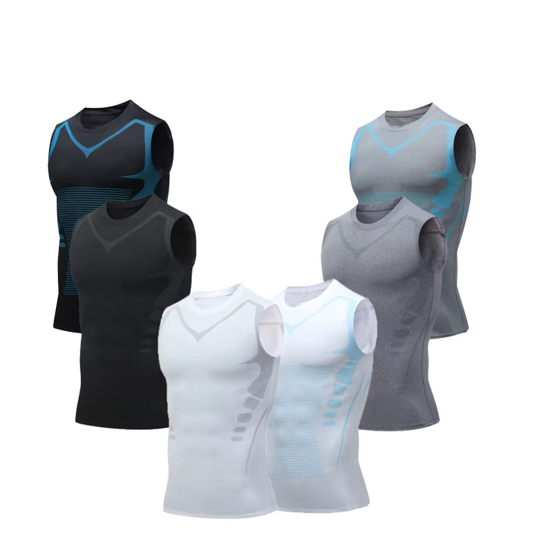 Mouwloos Compressie Shirt - Heren